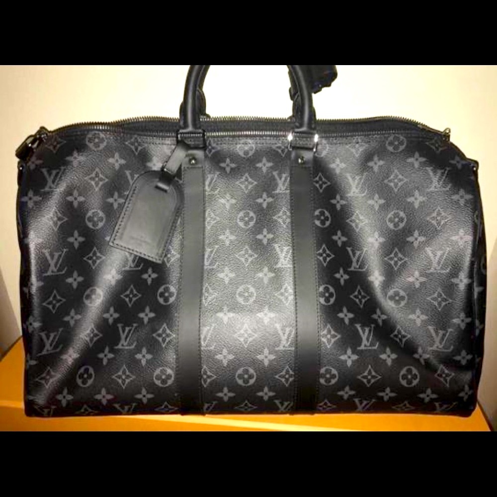 HOLD❌LOUIS VUITTON KEEPALL 45 B ECLIPSE - Picture 3 of 16
